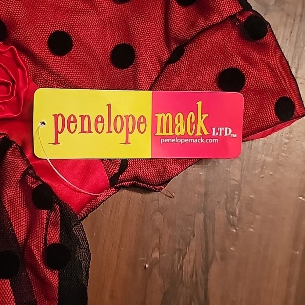 PENELOPE MACK red & black dress. Size 12mnths. NWT! - Picture 5 of 5